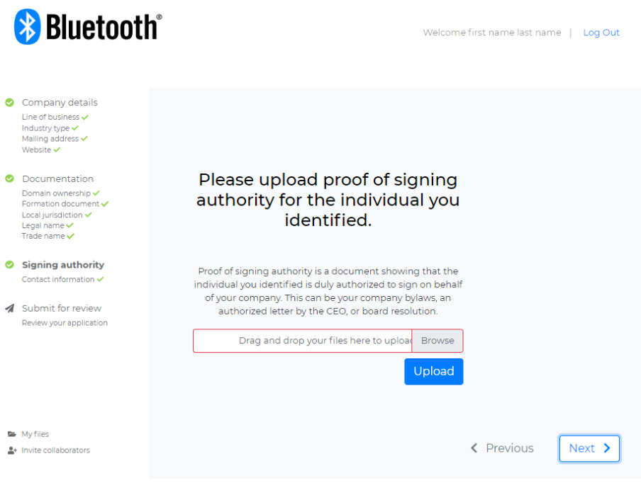 Applying for Membership With the Bluetooth SIG – Bluetooth SIG Help ...